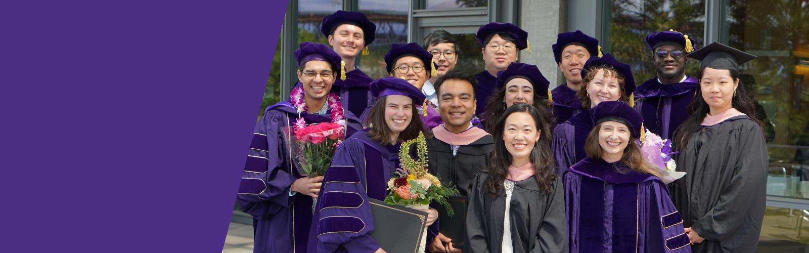 Group photo of class of 2026 graduates in the UW Department of Biostatistics