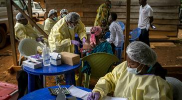 Ebola vaccine site in the Democratic Republic of the Congo
