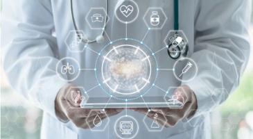 Absract image representing all aspects of healthcare