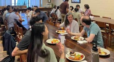 Attendees at the 2025 JSM Alumni Reception for UW Biostatistics and Statistics