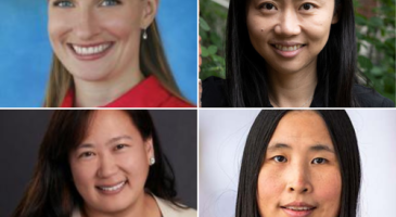 Photo compilation of Andrea Cook, Jingyi Jessica Li, Theresa Kim, Yinqi Zhao