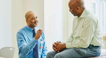 Thomas Barwick / Getty Images A doctor and patient share a discussion. A new study looks at secondary treatment's potential role in mortality disparities among prostate cancer patients.