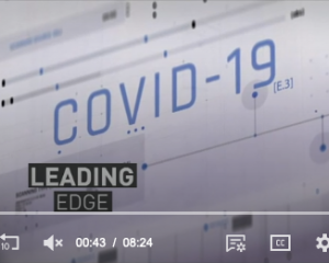 COVID-19 written on screen
