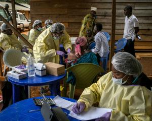 Ebola vaccine site in the Democratic Republic of the Congo