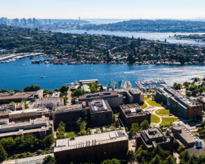 Health Sciences building aerial