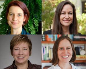 Clockwise from upper left: Headshots of Sarah Nelson, Alison Fohner, Gail Jarvik, Sarah Knerr