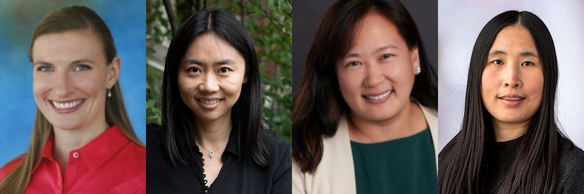 Photo compilation with photos of Andrea Cook, Jingyi Jessica Li, Theresa Kim, Yinqi Zhao